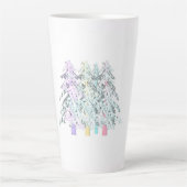 TASSE LATTE MODRN ART ARGENT BLANC ARGENT MOINS EST PLUS (Devant)
