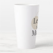 Tasse Latte Moins - Conception minimaliste des devis modernes (Devant)