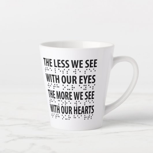 Tasse Latte Moins On Voit Avec Nos Yeux - Éclaircissement Brai (Droite)