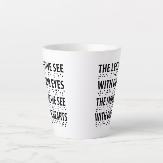 Tasse Latte Moins On Voit Avec Nos Yeux - Éclaircissement Brai (Devant)