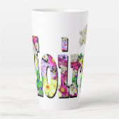 Tasse Latte Moira, Filles Nom Avec Maisies, (Devant)