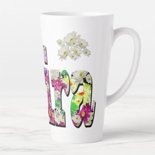 Tasse Latte Moira, Filles Nom Avec Maisies, (Droite)