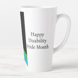 Tasse Latte Mois de la fierté du handicap heureux