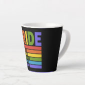 Tasse Latte Mois de la fierté LGBT (Angle droit)