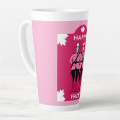 Tasse Latte Mois gay pride Canada (Angle gauche)