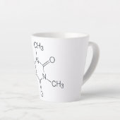 Tasse Latte Molécule de caféine pour les amateurs de café à de (Angle droit)