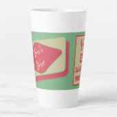 Tasse Latte Moms Diner 1950 (Devant)