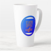 Tasse Latte Mon café de soutien émotionnel (Angle droit)