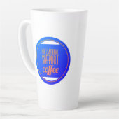 Tasse Latte Mon café de soutien émotionnel (Angle gauche)