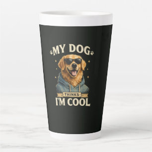 Tasse Latte Mon chien pense que je suis cool