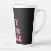 Tasse Latte Mon corps Mon choix Typographie rétro (Droite)