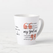 Tasse Latte MON DIEU PEUT L'Affirmation chrétienne positive (Angle droit)