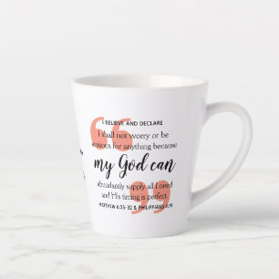 Tasse Latte MON DIEU PEUT L'Affirmation chrétienne positive