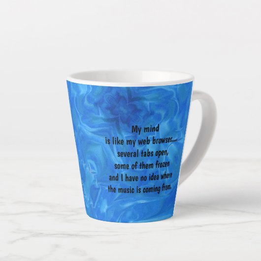 Tasse Latte Mon esprit (Angle droit)