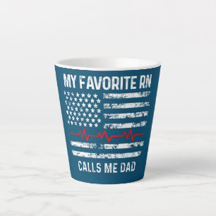 Tasse Latte Mon infirmière préférée m'appelle papa Infirmière