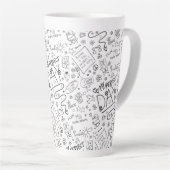 Tasse Latte Mon jour parfait - Pensée positive 2 (Angle droit)