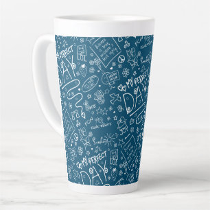 Tasse Latte Mon jour parfait - Pensée positive 2a