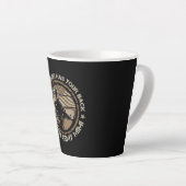 Tasse Latte Mon petit-fils a ton dos fière armée militaire Mim (Angle droit)