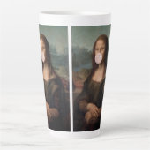 Tasse Latte Mona Lisa Blown Pink Buble gomme (Devant)