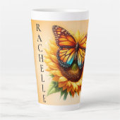 Tasse Latte Monarque de tournesol (Devant)