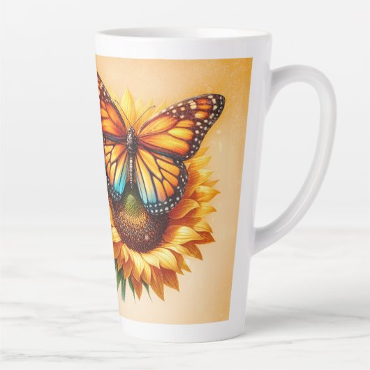 Tasse Latte Monarque de tournesol (Droite)
