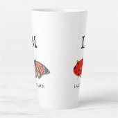 Tasse Latte Monarque et Coccinelle (Devant)