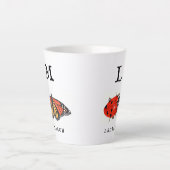 Tasse Latte Monarque et Ladybug (Devant)