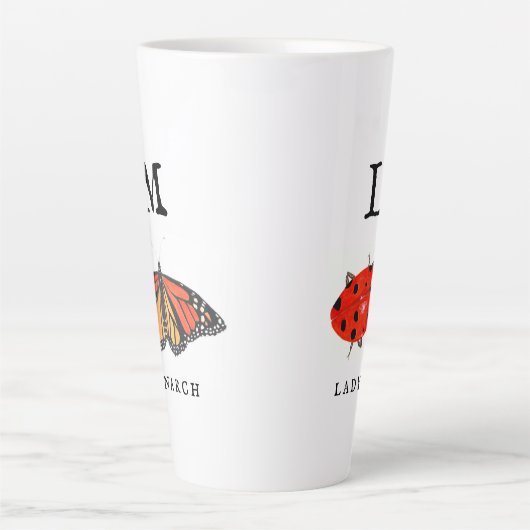 Tasse Latte Monarque et Ladybug (Devant)