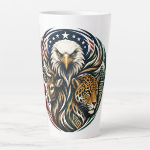 Tasse Latte Monde de la faune Unité Football Animal Art 2026
