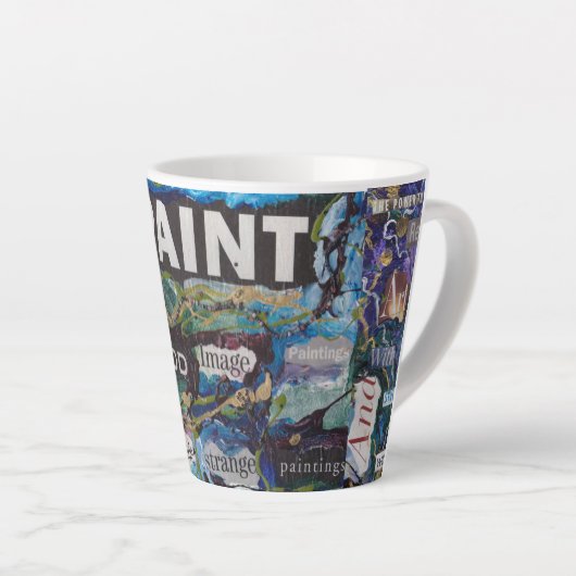 Tasse Latte monde de l'art (Angle droit)