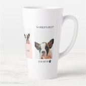 Tasse Latte Monde Meilleur chien maman | Photo Collage | Paste (Droite)