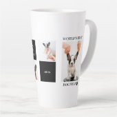Tasse Latte Monde Meilleur chien maman | Photo de chien de col (Angle droit)