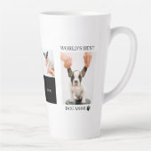 Tasse Latte Monde Meilleur chien maman | Photo de chien de col (Droite)