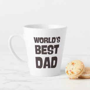 Tasse Latte monde meilleur papa drôle papa