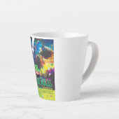 Tasse Latte Mondes Zombie Galaxie d'Halloween (Angle droit)