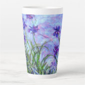 Tasse Latte Monet Lilac Irises (Devant)