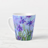 Tasse Latte Monet Lilac Irises (Angle gauche)