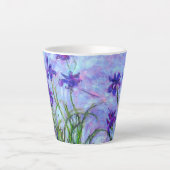 Tasse Latte Monet Lilac Irises (Devant)