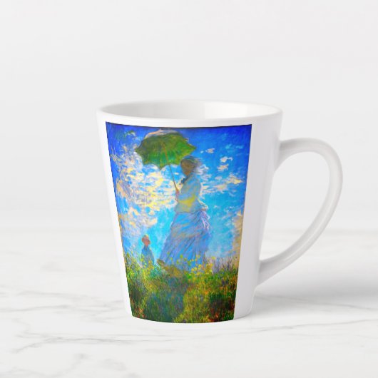 Tasse Latte Monet Woman avec un parasol (Droite)