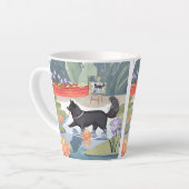 Tasse Latte MONETZ PETIT chien noir HELPER (Angle gauche)