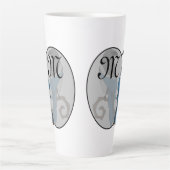 Tasse Latte Monogramme à pâte noire (Devant)