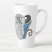 Tasse Latte Monogramme à pâte noire (Droite)