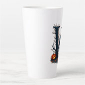 Tasse Latte Monogramme au Clair de Lune W (Devant)