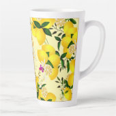 Tasse Latte Monogramme citron jaune (Droite)
