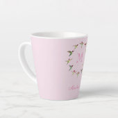 Tasse Latte Monogramme Colibris (Angle gauche)