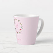Tasse Latte Monogramme Colibris (Angle droit)