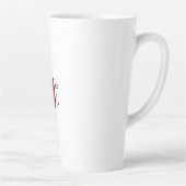 Tasse Latte Monogramme de nom professionnel élégant moderne (Droite)