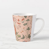 Tasse Latte Monogramme floral chic (Droite)