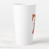 Tasse Latte Monogramme Halloween T (Devant)