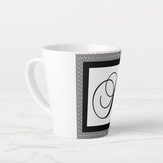 TASSE LATTE MONOGRAMME INITIAL S (Angle gauche)